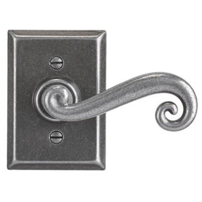 Bouvet - Lever set on rosette - Complete passage set - Pewter 012