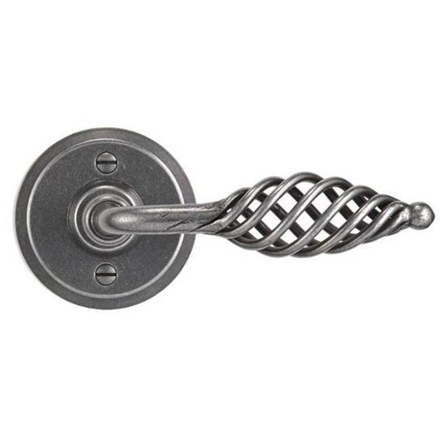 Bouvet - Lever set on rosette - Complete full dummy set - Pewter 012