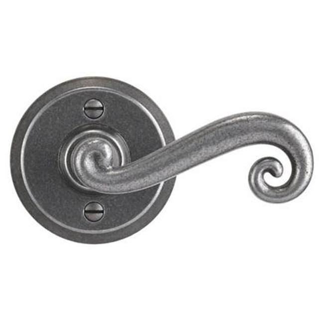Bouvet - Lever set on rosette - Complete passage set - Pewter 012