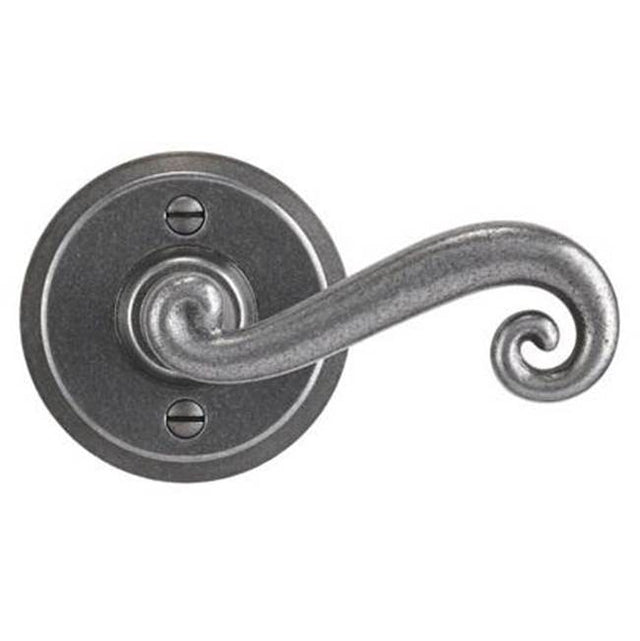 Bouvet - Lever set on rosette - Complete single dummy set - Pewter 012