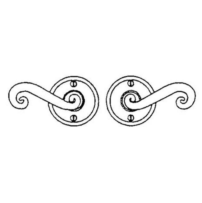 Lever set on rosette - Complete passage set