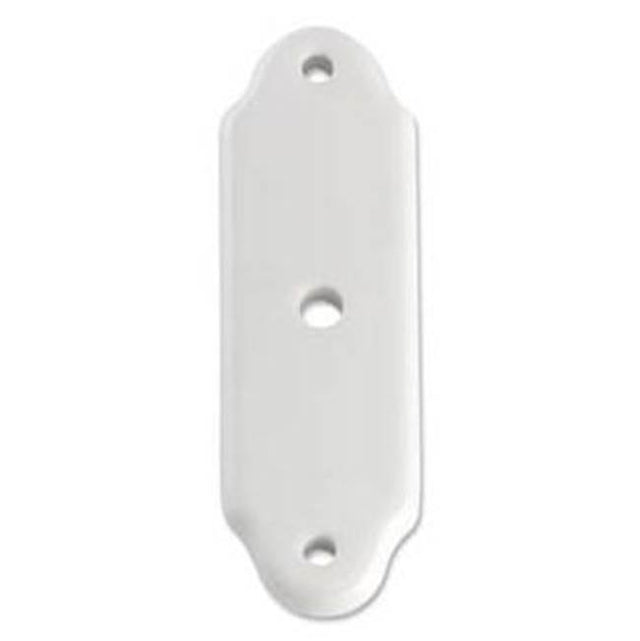 Bouvet - Porcelaine Cabinet Escutcheons (round hole) - White Porcelaine 008