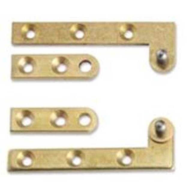 Bouvet - 90 Degree Cabinet Pivot Hinge - Polished Brass 052