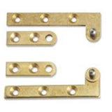 Bouvet - 90 Degree Cabinet Pivot Hinge - Polished Brass 052