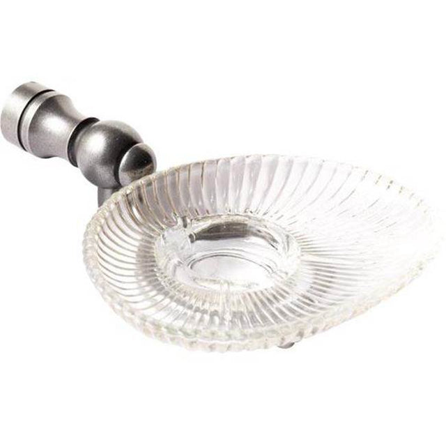 Bouvet - Soap Dish Holder (without rosette) - Pewter 012