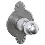Bouvet - Robe Hook 6107 with 1404 Rosette - Pewter 012