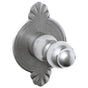 Bouvet - Robe Hook 6107 with 1404 Rosette - Pewter 012