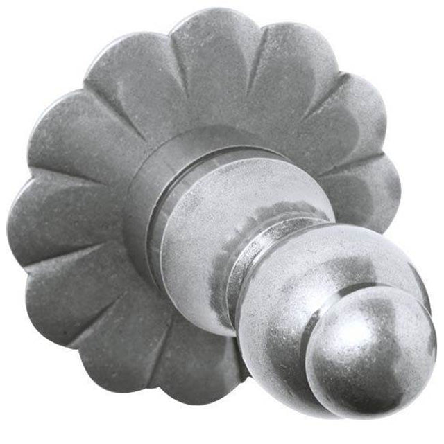Bouvet - Robe Hook 6107 with 1409 Rosette - Pewter 012