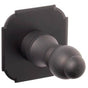 Bouvet - Robe Hook 6107 with 1408 Rosette - Pewter 012