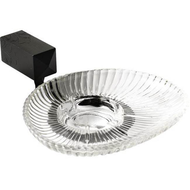 Bouvet - Soap dish holder (without rosette) - Pewter 012
