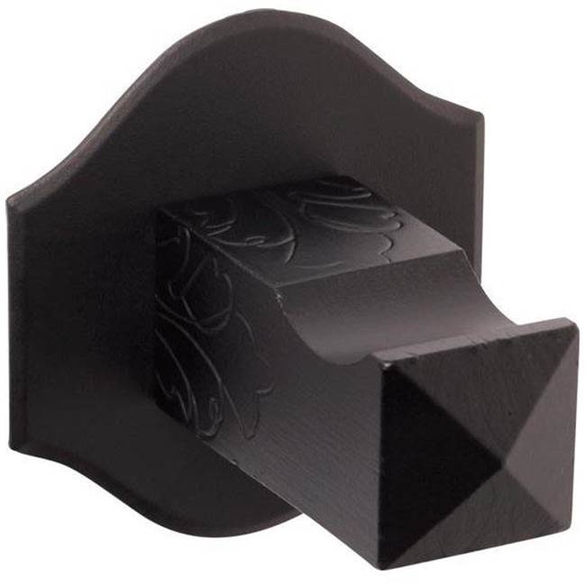 Bouvet - Robe Hook 6207 with 1406 Rosette - Pewter 012