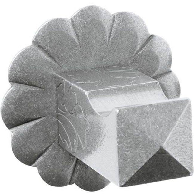 Bouvet - Robe Hook 6207 with 1409 Rosette - Pewter 012