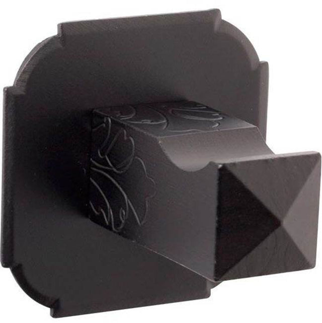 Bouvet - Robe Hook 6207 with 1408 Rosette - Pewter 012