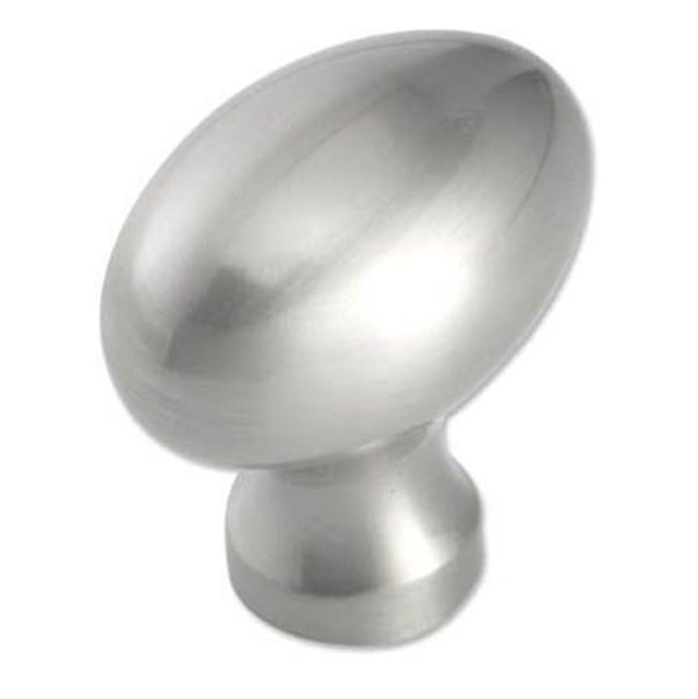 Bouvet - Oval Cabinet Knob - Satin Nickel 044