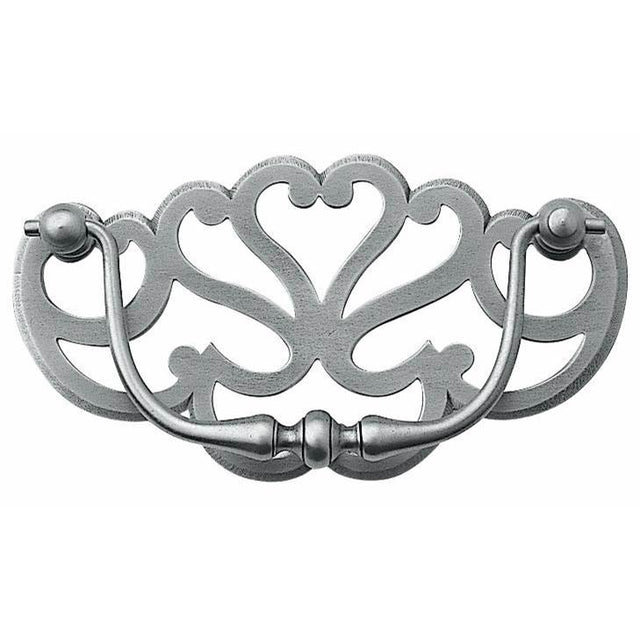 Bouvet - Drop Pull with Escutcheon - Pewter 012