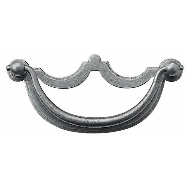 Bouvet - Drop Handle with Backplate - Pewter 012