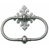 Bouvet - Ring Handle with Rosette - Pewter 012