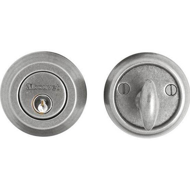 Bouvet - Single cylinder Dead Bolt - Pewter 012