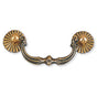 Bouvet - Period Cabinet Pull with Escucheons - Antique Bronze