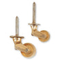 Bouvet - Barrel Brass Caster - Polished Brass 052
