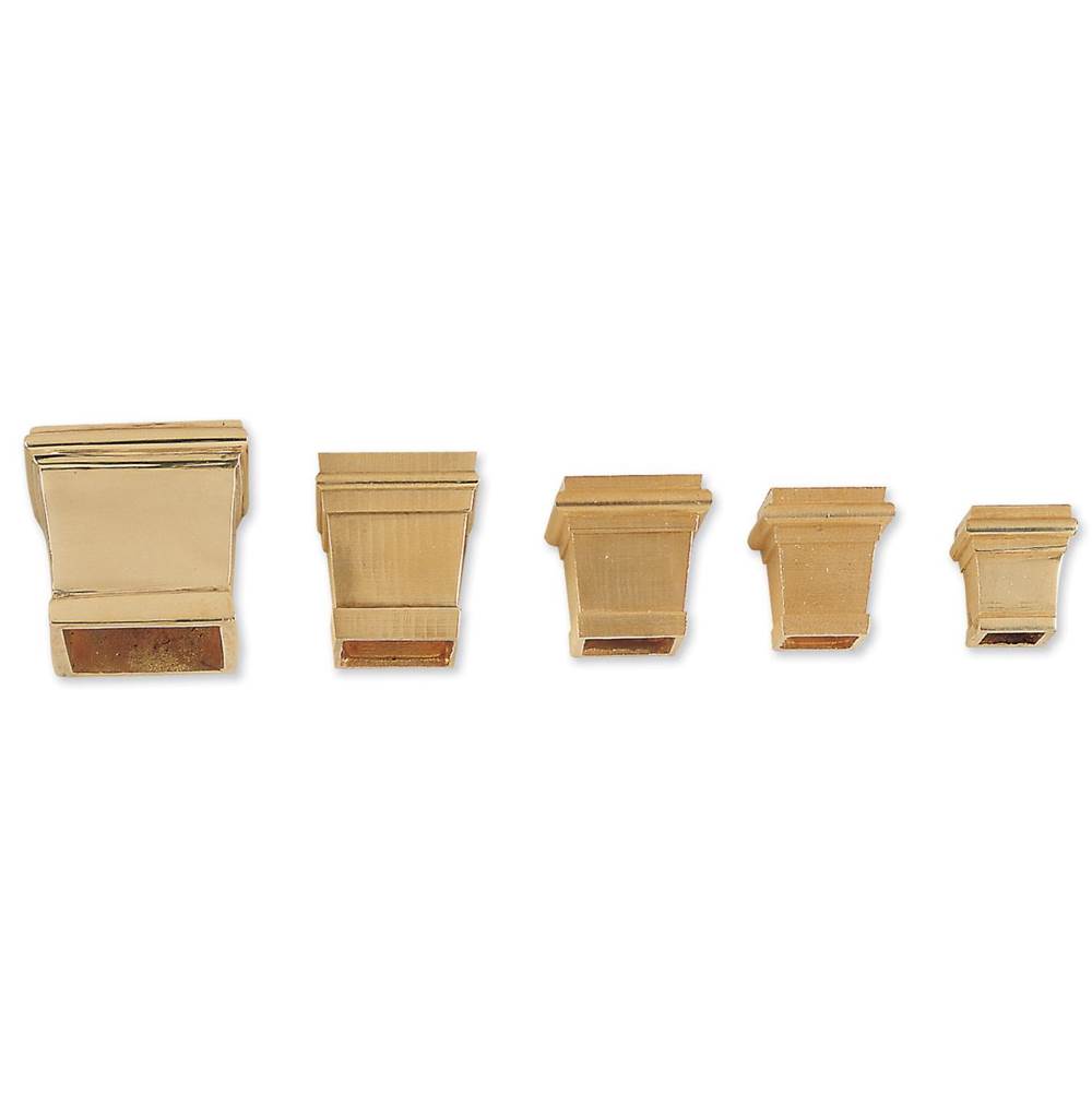 Bouvet - Square Foot for cabinet - Polished Brass 052