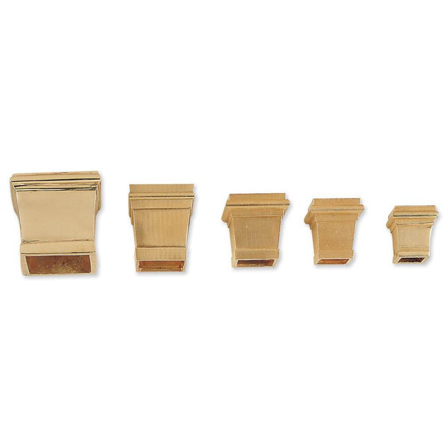 Bouvet - Square Foot for cabinet - Polished Brass 052
