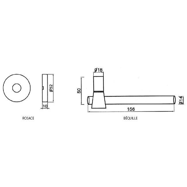 Rosette set - Passage Trim Set without mechanism