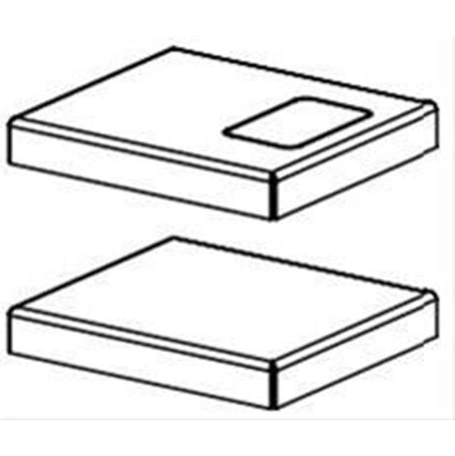 BEST Range Hoods - End Cap Trim Extension Kit for Black Stainless Steel Downdraft