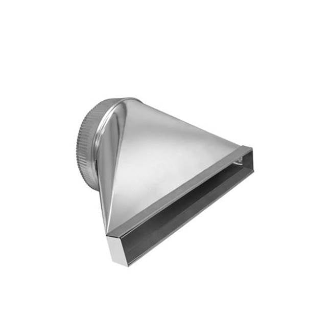 BEST Range Hoods - Transition 1-7/8'' x 19'' to 10'' round for D49