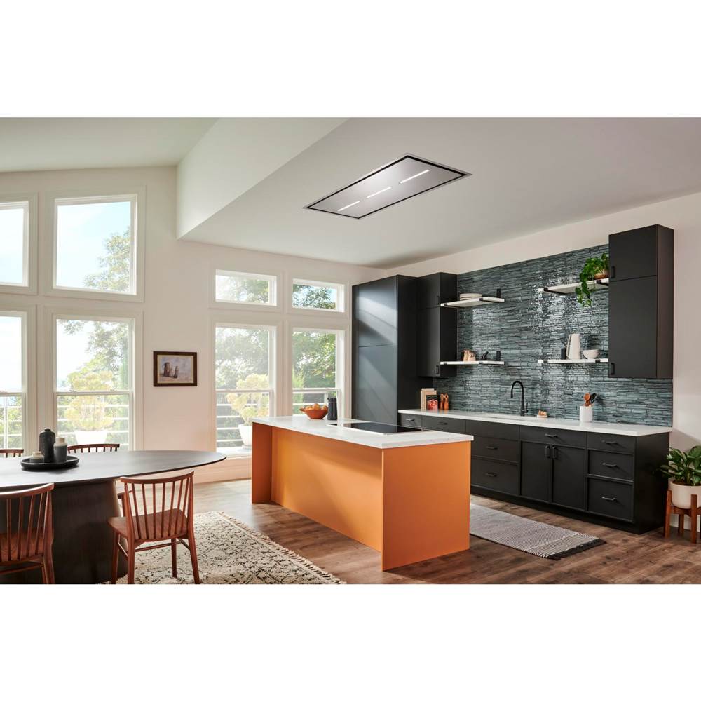63-Inch Ceiling Range Hood, Blower Sold Separately, Stainless Steel