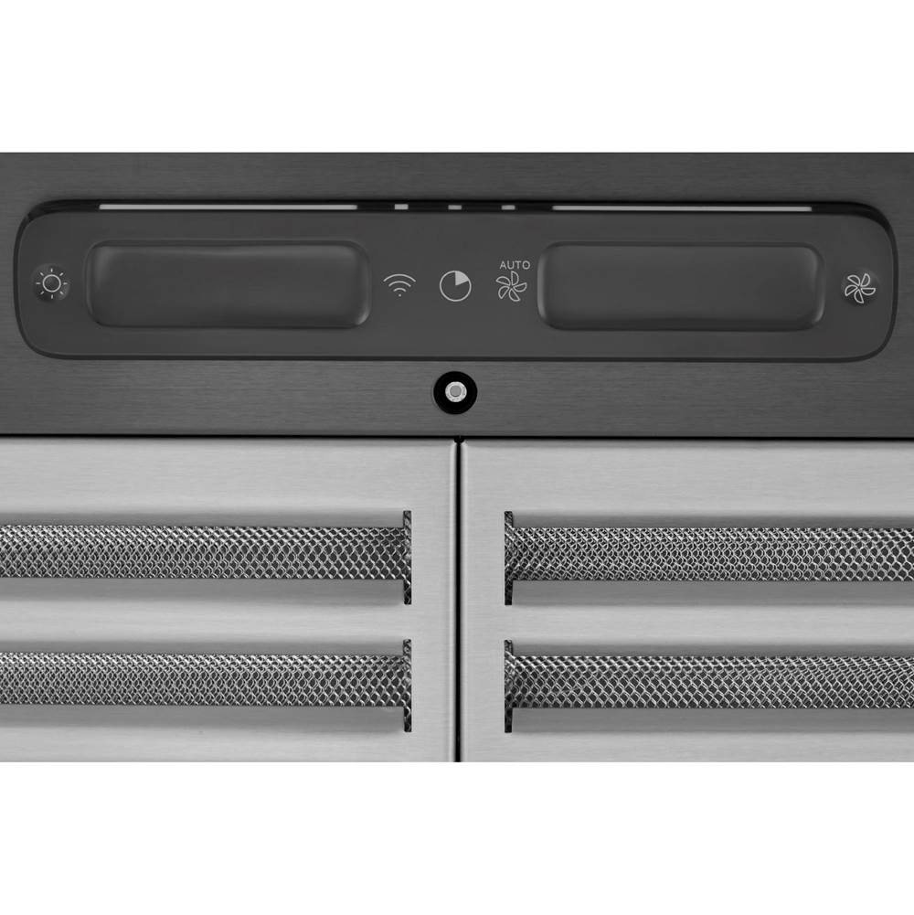 30-Inch Wall Mount Chimney Hood W/ Smartsense And Voice Control, 650 Max Blower Cfm, Black Stainless