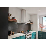 36-Inch Wall Mount Chimney Hood W/ Smartsense And Voice Control, 650 Max Blower Cfm, Stainless Steel