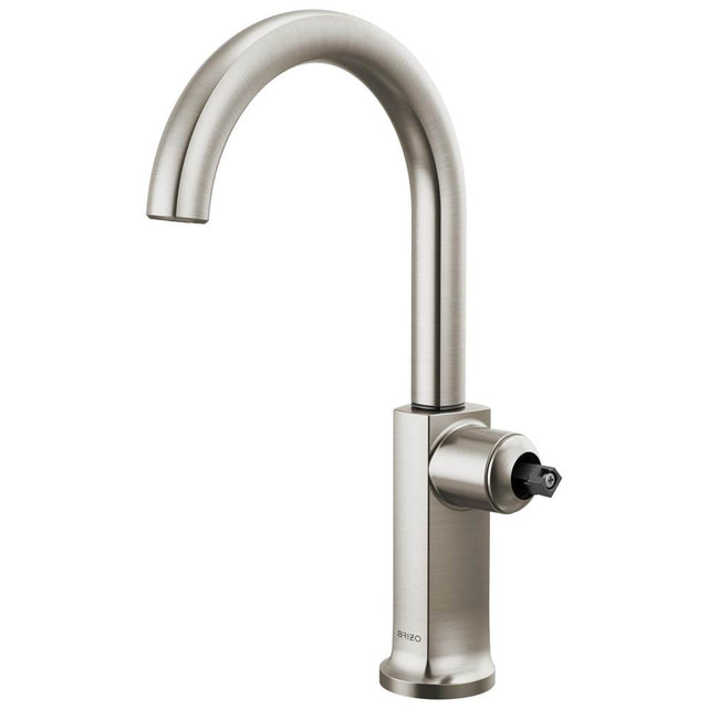 Brizo - Kintsu Bar Faucet with Arc Spout - Less Handle - Stainless