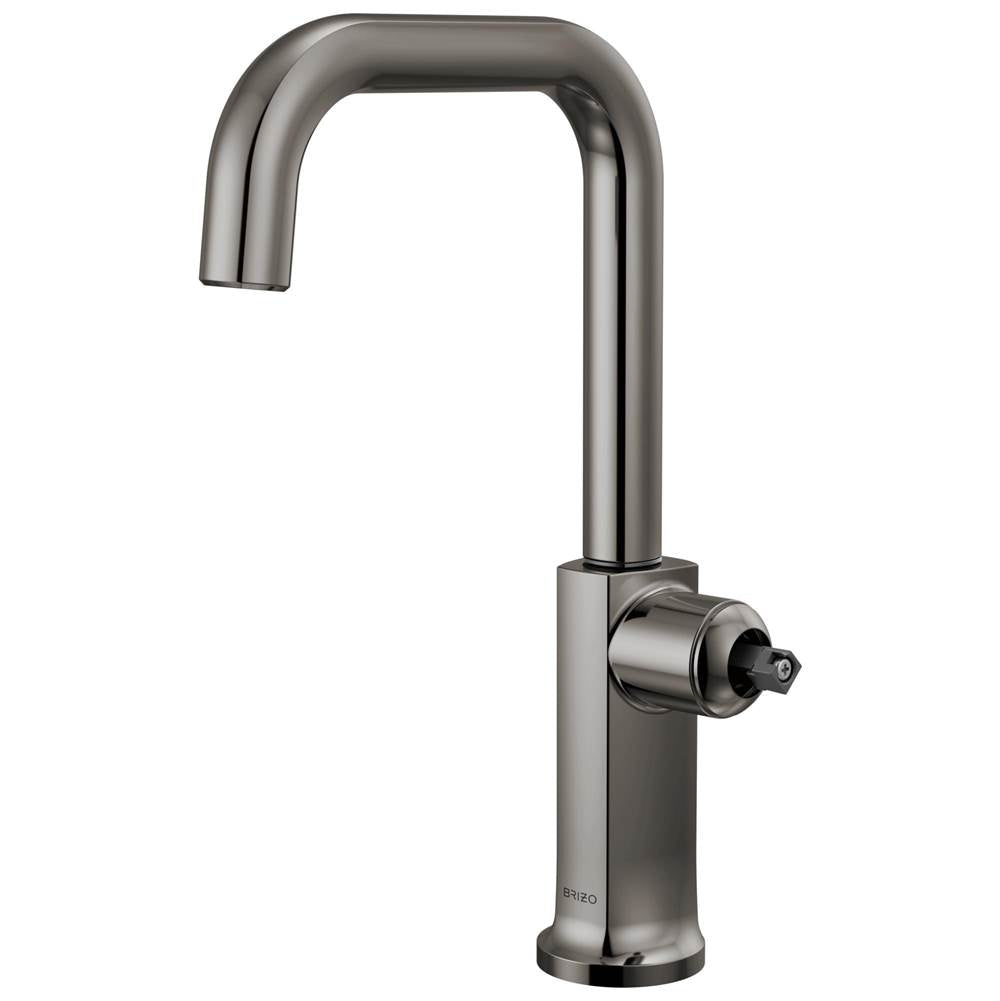 Brizo - Kintsu Bar Faucet with Square Spout - Less Handle - Brilliance Black Onyx