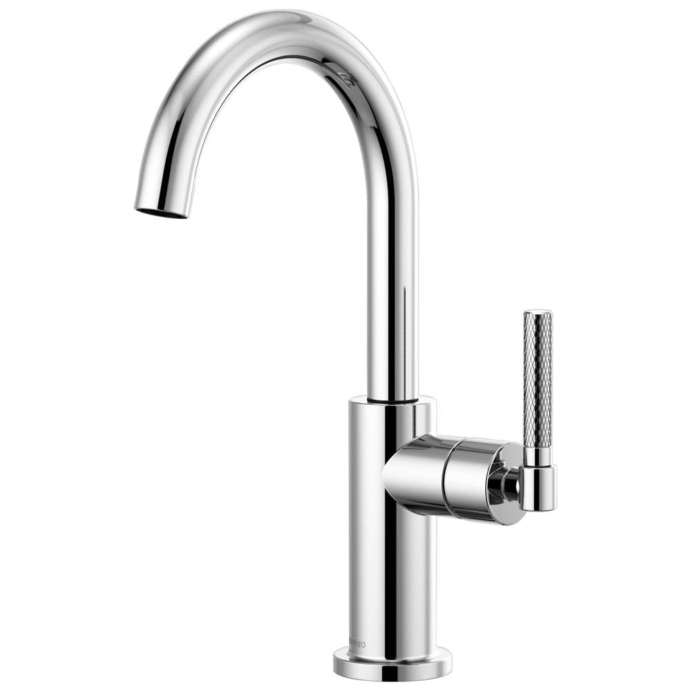 Brizo - Litze Bar Faucet with Arc Spout and Knurled Handle Kit - Chrome