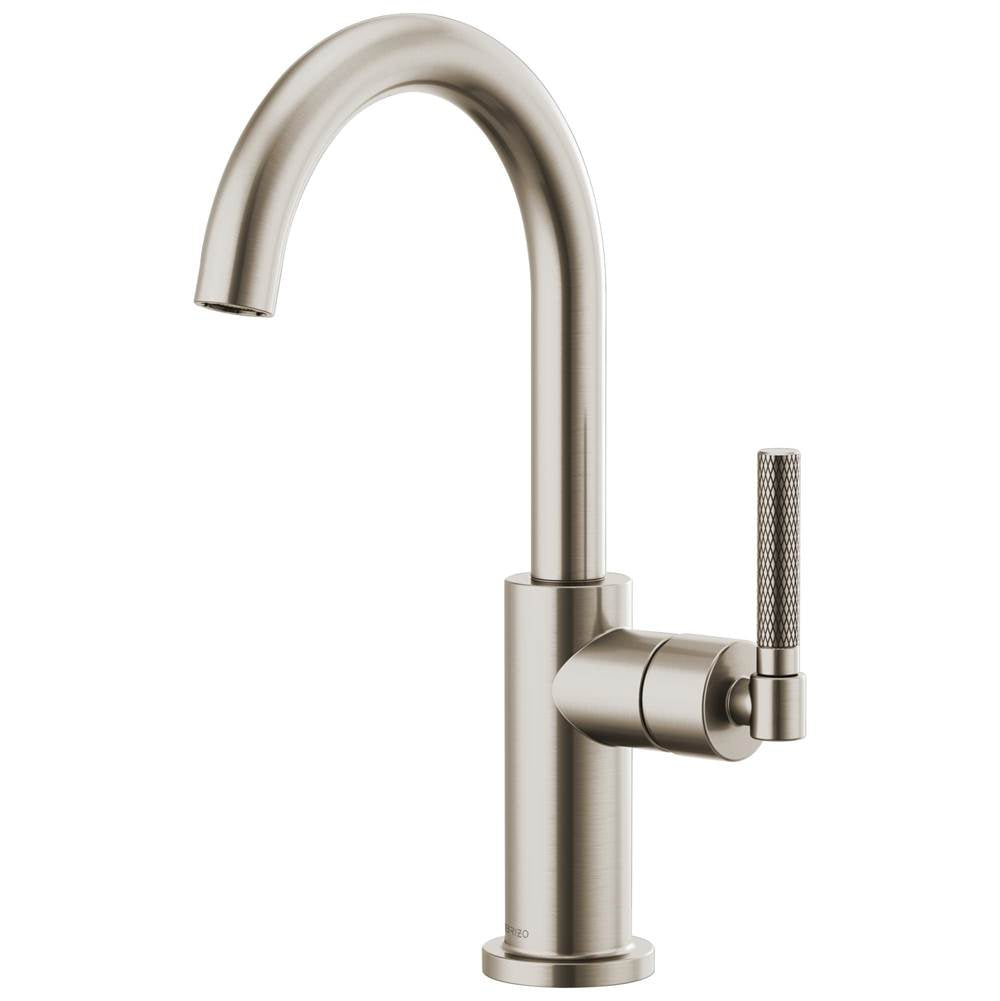 Brizo - Litze Bar Faucet with Arc Spout and Knurled Handle Kit - Stainless