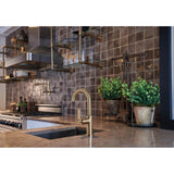 Litze Bar Faucet with Arc Spout and Industrial Handle Kit
