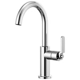 Brizo - Litze Bar Faucet with Arc Spout and Industrial Handle Kit - Chrome