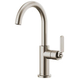 Brizo - Litze Bar Faucet with Arc Spout and Industrial Handle Kit - Stainless