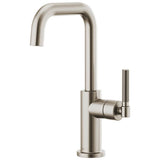 Brizo - Litze Bar Faucet with Square Spout and Knurled Handle Kit - Stainless