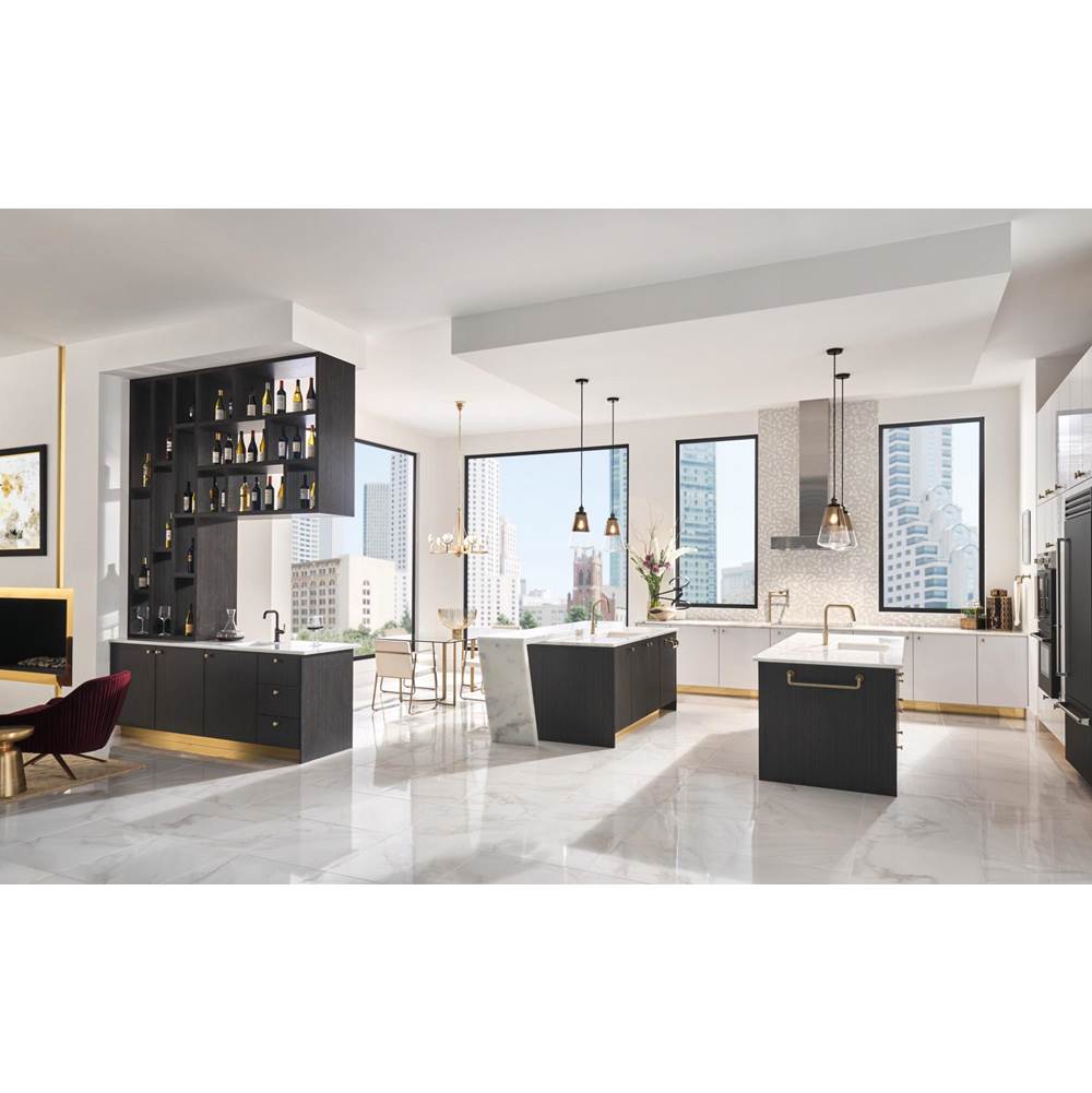 Litze Bar Faucet with Square Spout and Industrial Handle Kit