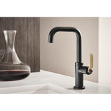 Litze Bar Faucet with Square Spout and Industrial Handle Kit