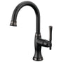 Brizo - The TulhamE Kitchen Collection by Brizo Bar Faucet - Matte Black  With  Brilliance Black Onyx