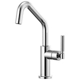 Brizo - Litze Bar Faucet with Angled Spout and Knurled Handle Kit - Chrome