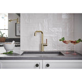 Odin Bar Faucet with Square Spout - Less Handle