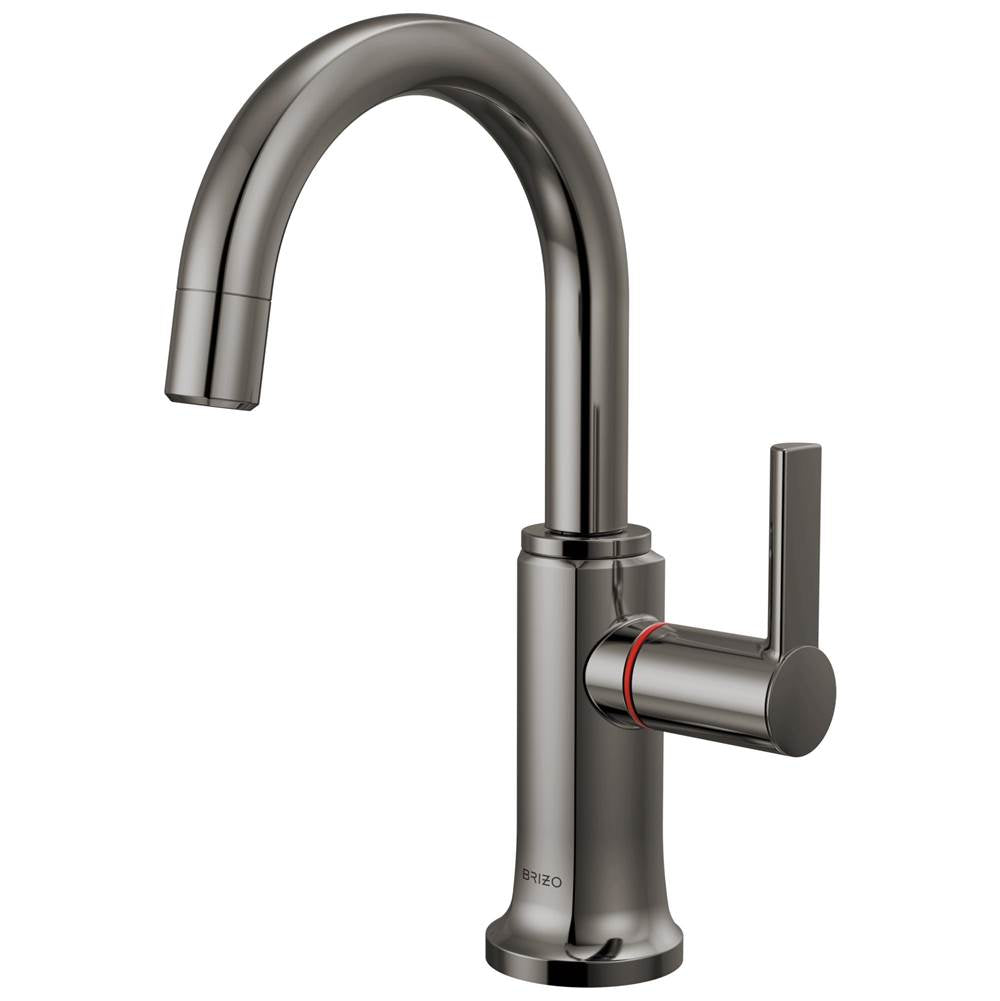 Brizo - Kintsu Instant Hot Faucet with Arc Spout - Brilliance Black Onyx