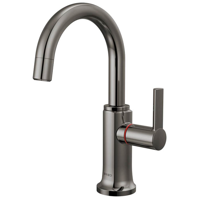 Brizo - Kintsu Instant Hot Faucet with Arc Spout - Brilliance Black Onyx