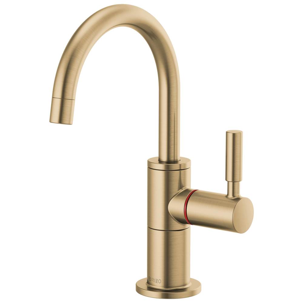 Brizo - Solna Instant Hot Faucet with Arc Spout - Luxe Gold