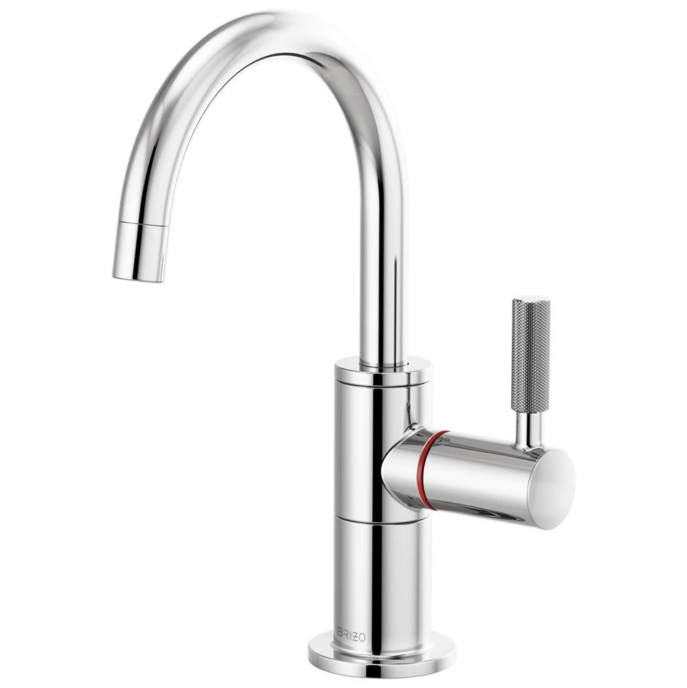 Brizo - Litze Instant Hot Faucet with Arc Spout and Knurled Handle - Chrome