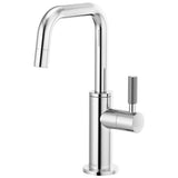 Brizo - Litze Beverage Faucet with Square Spout and Knurled Handle - Chrome